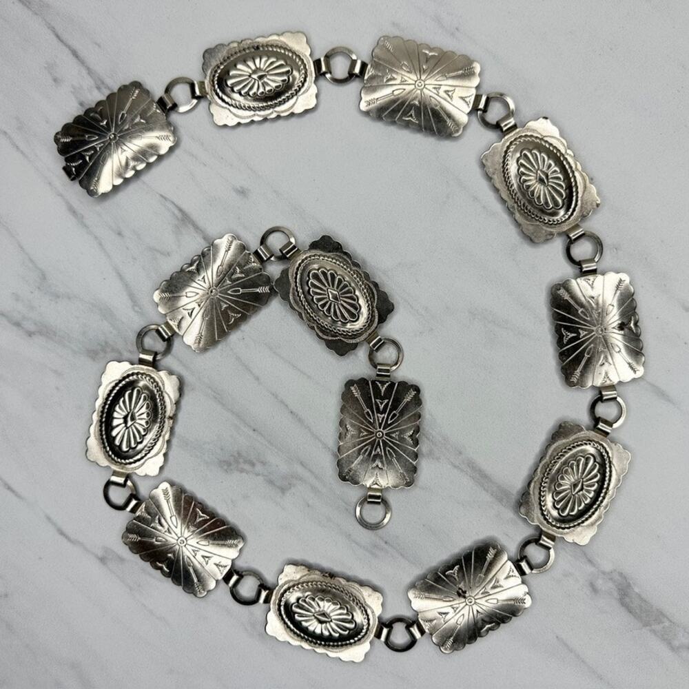 Fiesta Vintage Western Concho Chain Belt Extra Small/Small (XS/S) ✨